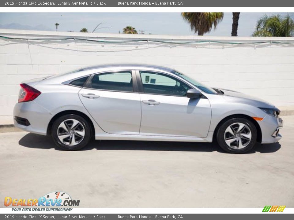 2019 Honda Civic LX Sedan Lunar Silver Metallic / Black Photo #14