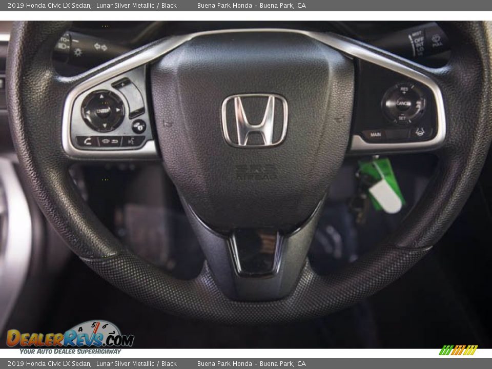 2019 Honda Civic LX Sedan Lunar Silver Metallic / Black Photo #15