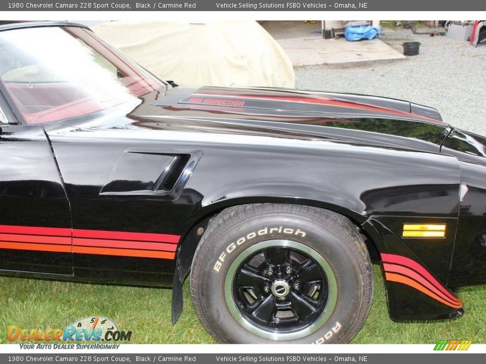 1980 Chevrolet Camaro Z28 Sport Coupe Black / Carmine Red Photo #16