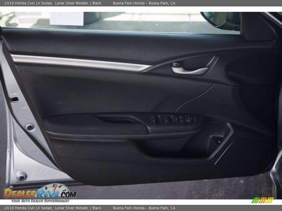 2019 Honda Civic LX Sedan Lunar Silver Metallic / Black Photo #29