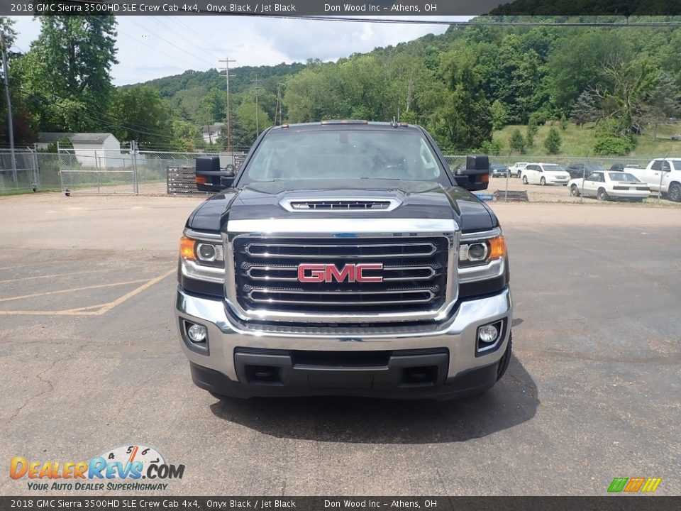 2018 GMC Sierra 3500HD SLE Crew Cab 4x4 Onyx Black / Jet Black Photo #6