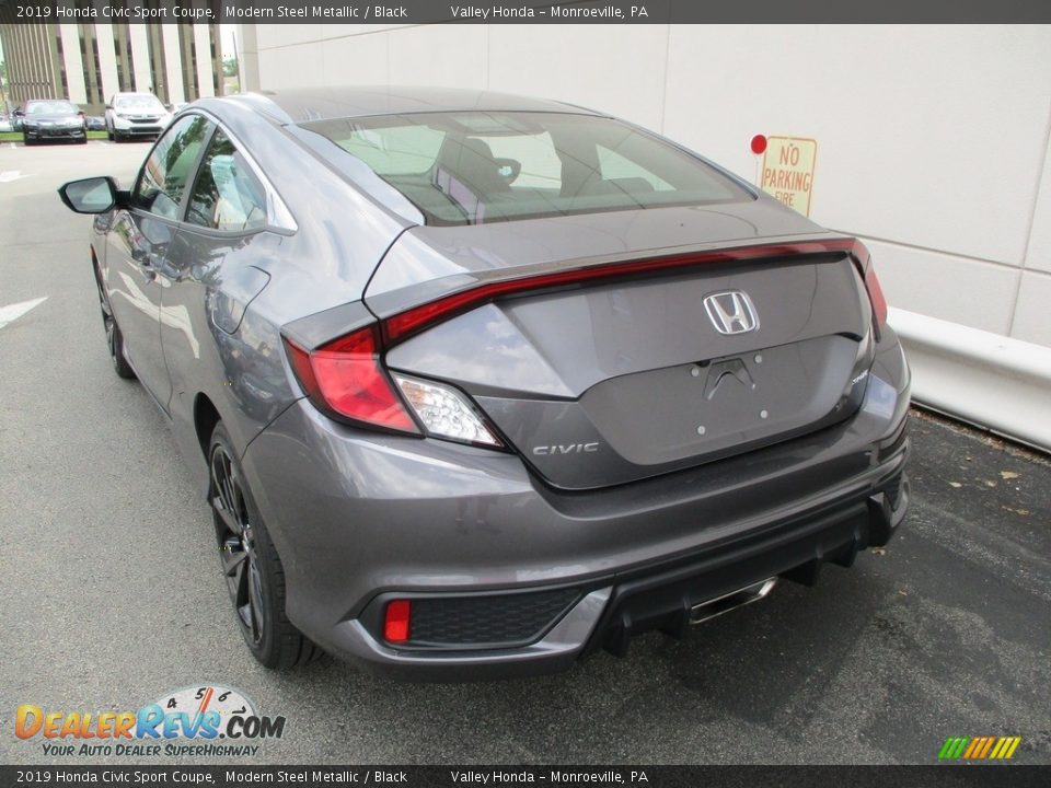 2019 Honda Civic Sport Coupe Modern Steel Metallic / Black Photo #3