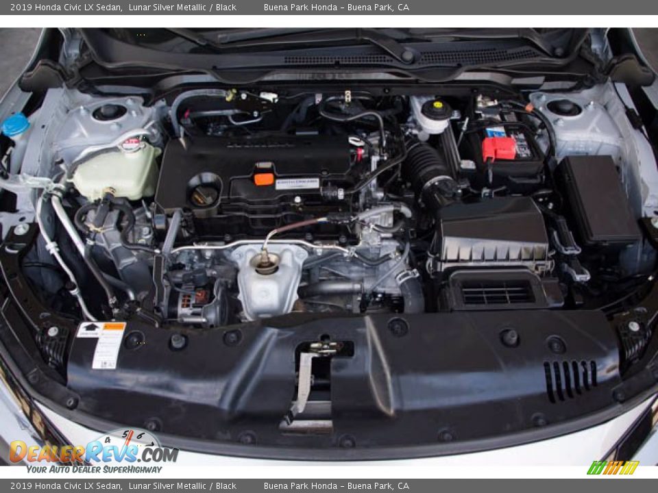 2019 Honda Civic LX Sedan Lunar Silver Metallic / Black Photo #34