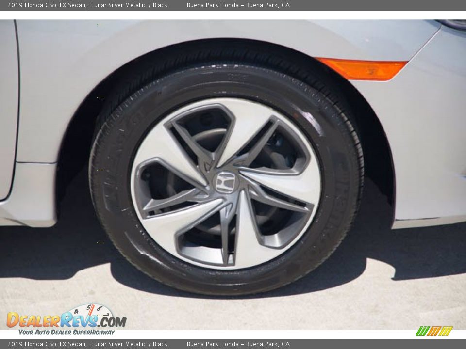 2019 Honda Civic LX Sedan Lunar Silver Metallic / Black Photo #36