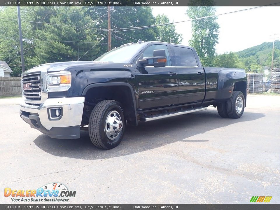 2018 GMC Sierra 3500HD SLE Crew Cab 4x4 Onyx Black / Jet Black Photo #9