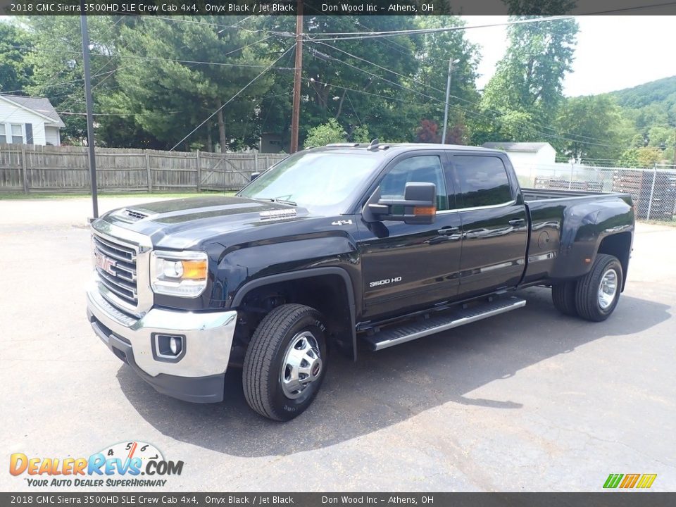 2018 GMC Sierra 3500HD SLE Crew Cab 4x4 Onyx Black / Jet Black Photo #10