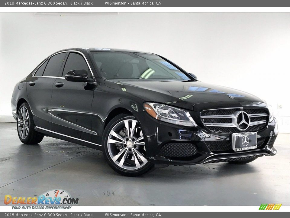 2018 Mercedes-Benz C 300 Sedan Black / Black Photo #34