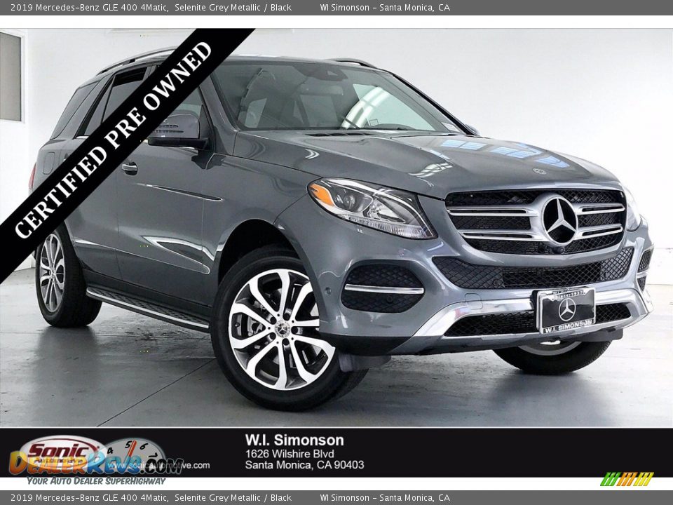 2019 Mercedes-Benz GLE 400 4Matic Selenite Grey Metallic / Black Photo #1