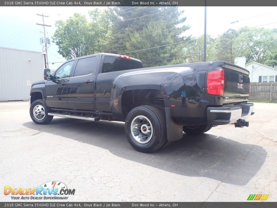 2018 GMC Sierra 3500HD SLE Crew Cab 4x4 Onyx Black / Jet Black Photo #12