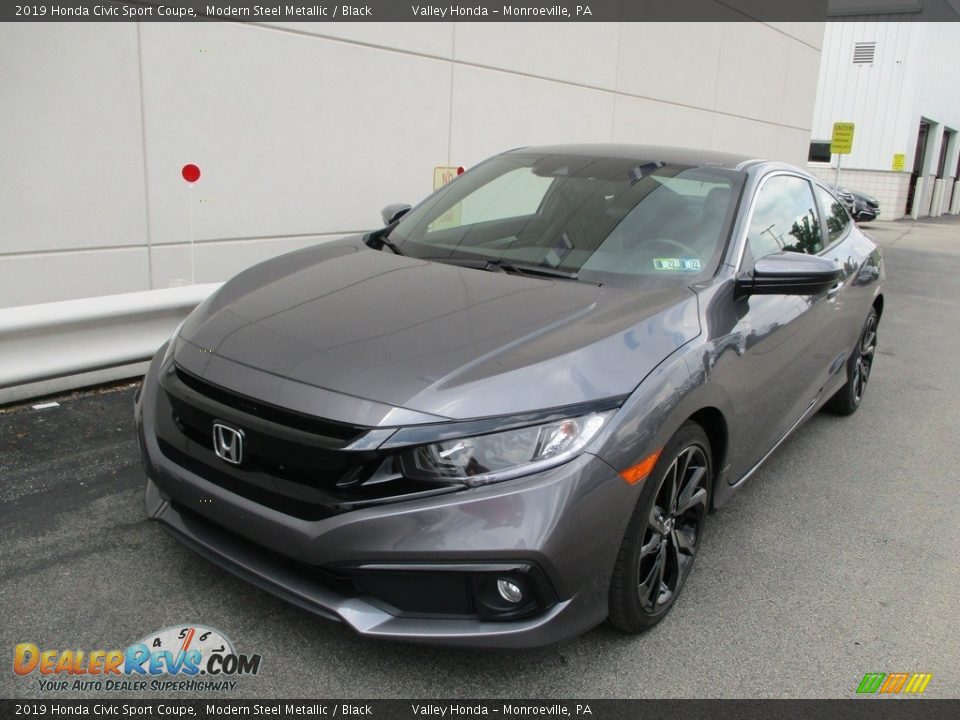 2019 Honda Civic Sport Coupe Modern Steel Metallic / Black Photo #9