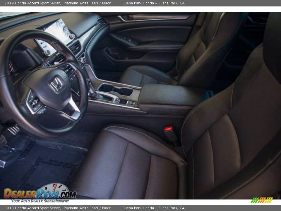2019 Honda Accord Sport Sedan Platinum White Pearl / Black Photo #3