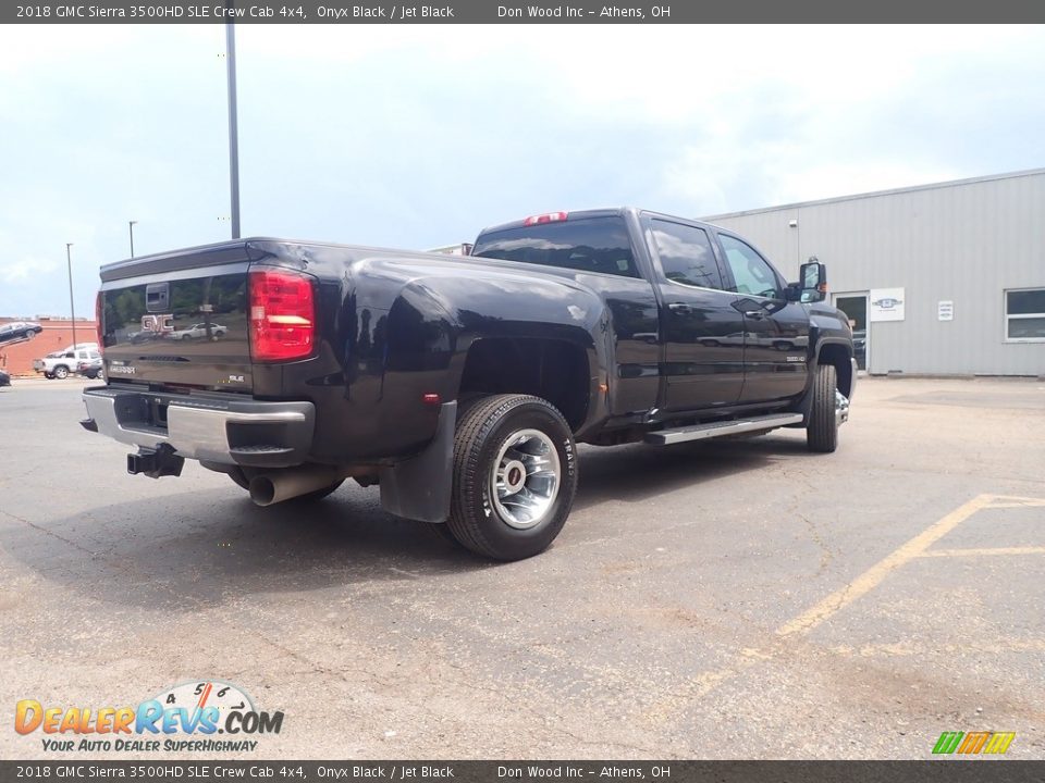 2018 GMC Sierra 3500HD SLE Crew Cab 4x4 Onyx Black / Jet Black Photo #16