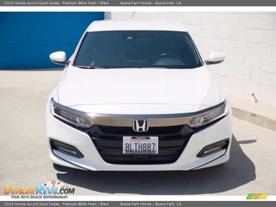 2019 Honda Accord Sport Sedan Platinum White Pearl / Black Photo #7