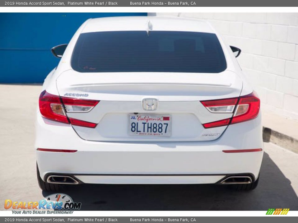 2019 Honda Accord Sport Sedan Platinum White Pearl / Black Photo #9