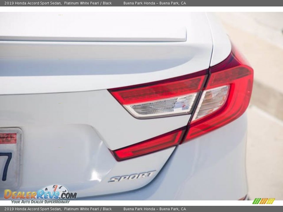 2019 Honda Accord Sport Sedan Platinum White Pearl / Black Photo #11