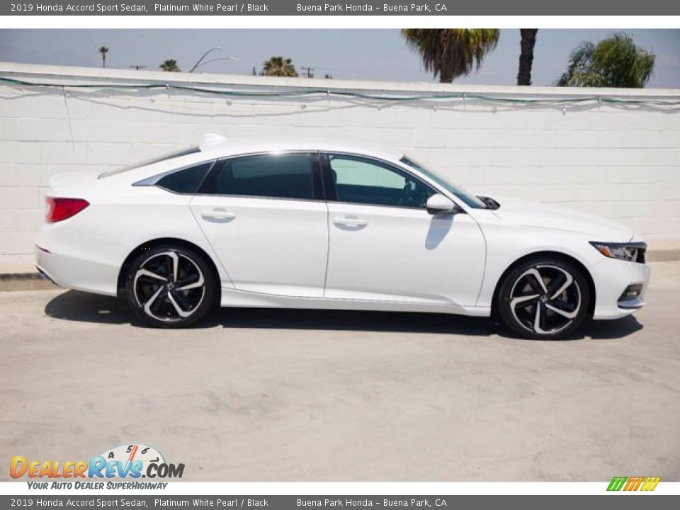 2019 Honda Accord Sport Sedan Platinum White Pearl / Black Photo #12