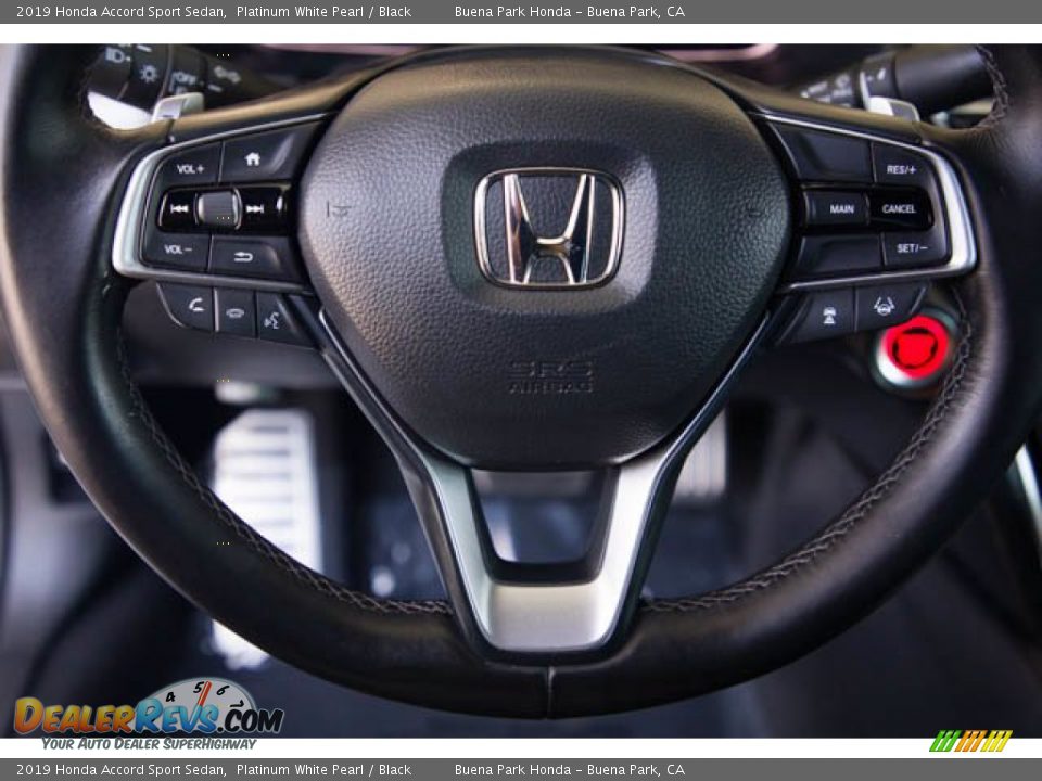 2019 Honda Accord Sport Sedan Platinum White Pearl / Black Photo #13