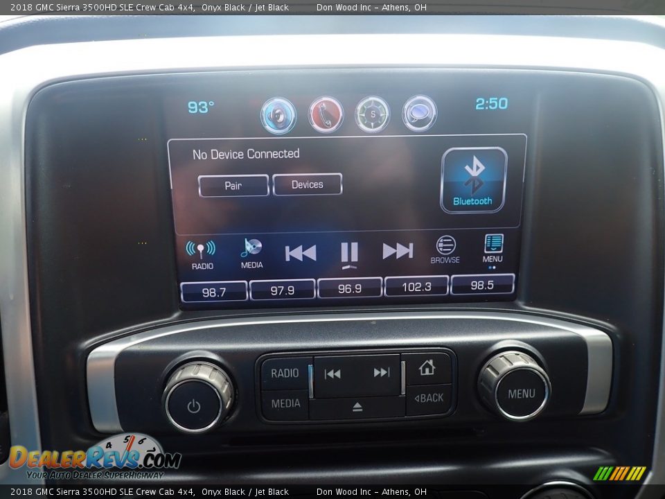 2018 GMC Sierra 3500HD SLE Crew Cab 4x4 Onyx Black / Jet Black Photo #26
