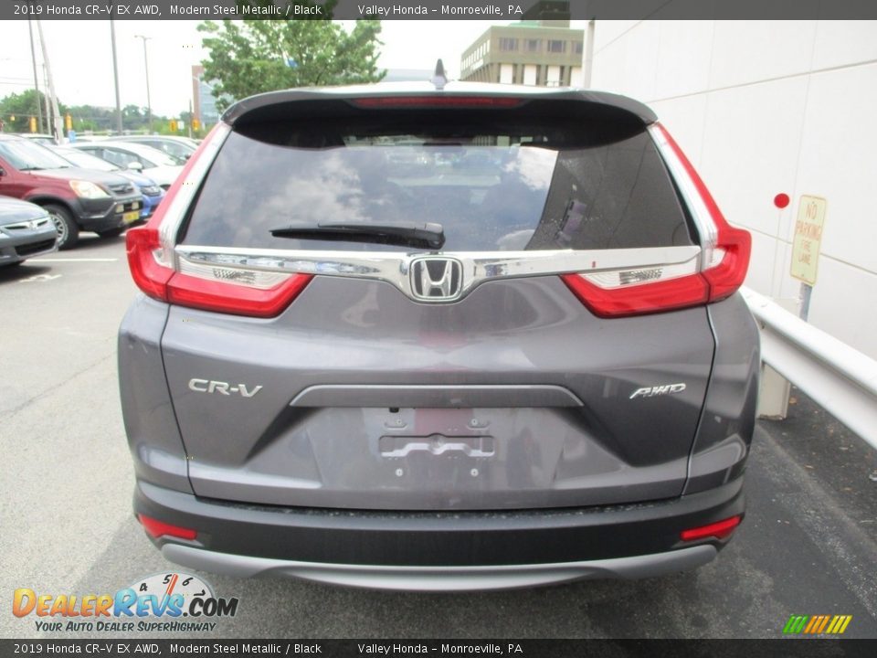 2019 Honda CR-V EX AWD Modern Steel Metallic / Black Photo #4
