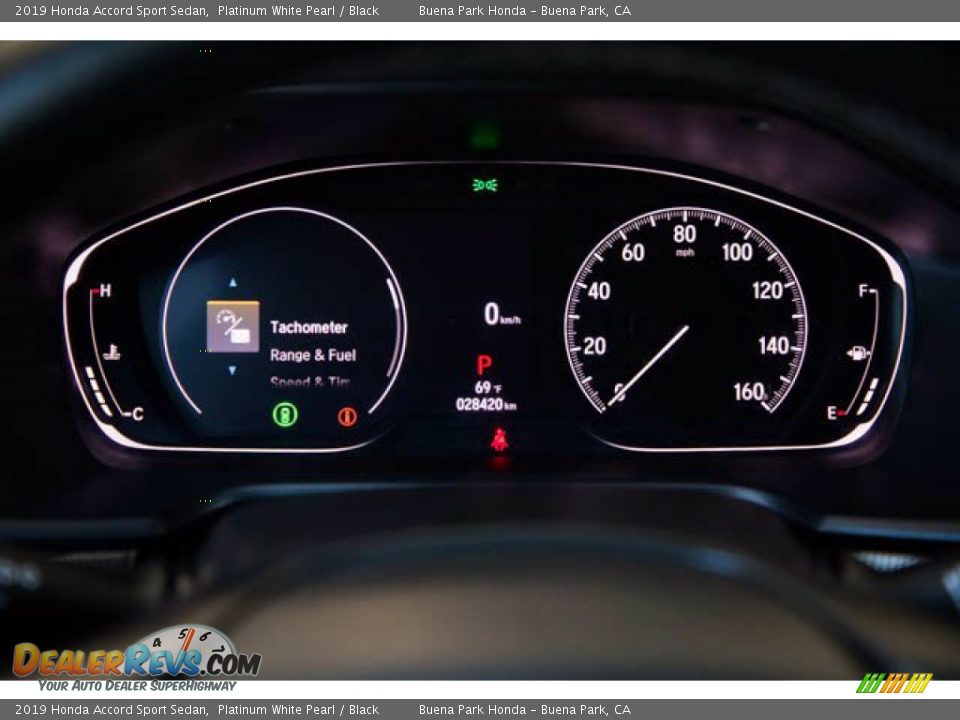 2019 Honda Accord Sport Sedan Platinum White Pearl / Black Photo #27