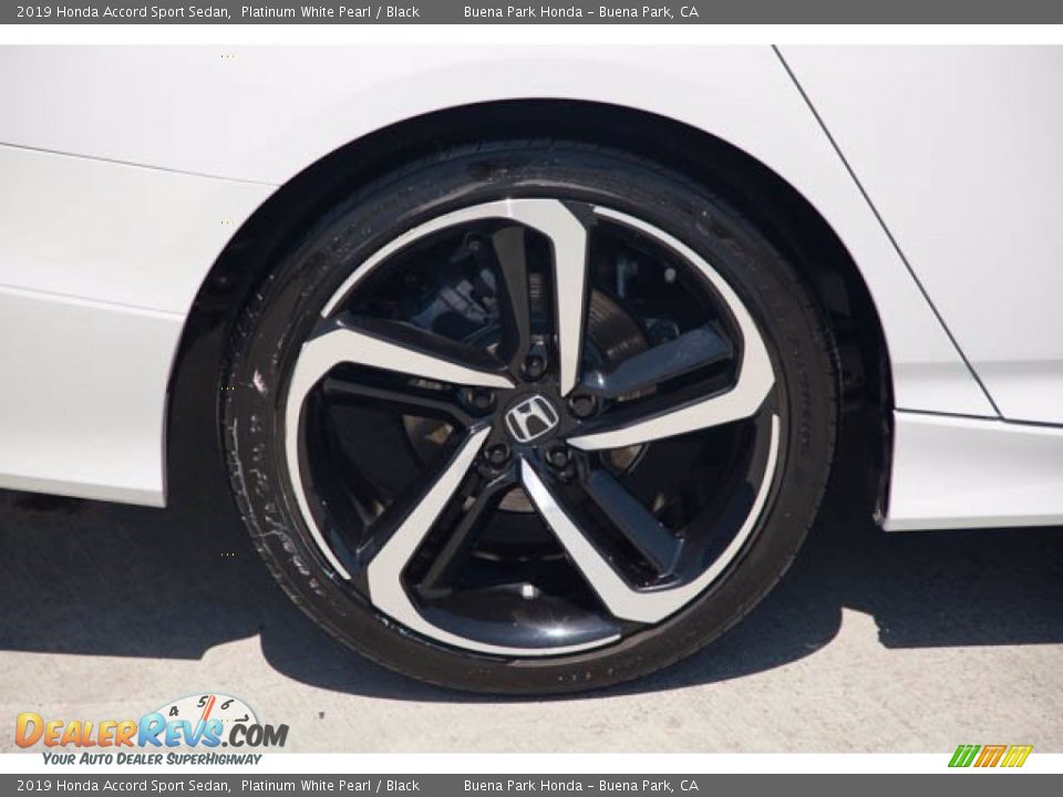 2019 Honda Accord Sport Sedan Platinum White Pearl / Black Photo #34