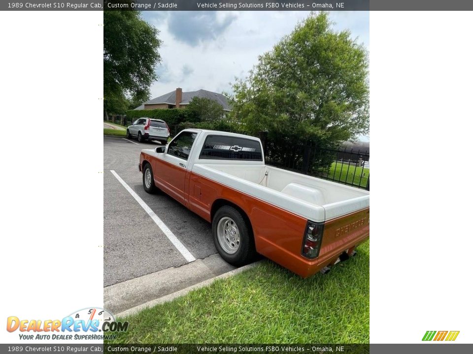 1989 Chevrolet S10 Regular Cab Custom Orange / Saddle Photo #1