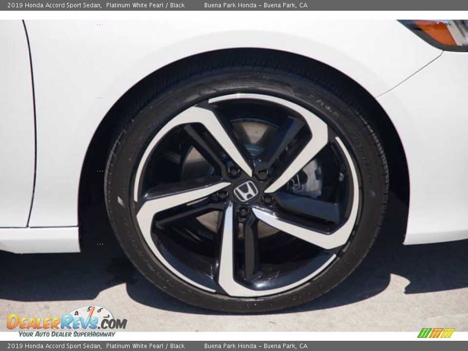 2019 Honda Accord Sport Sedan Platinum White Pearl / Black Photo #35