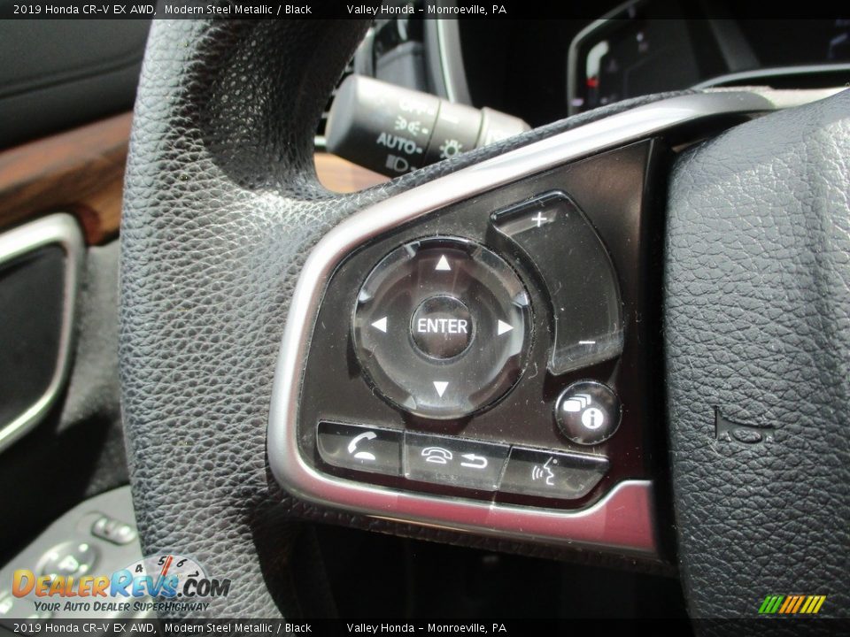 2019 Honda CR-V EX AWD Modern Steel Metallic / Black Photo #18