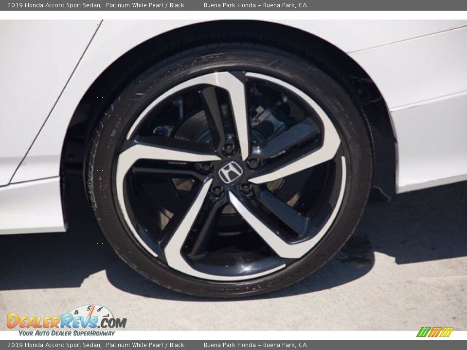 2019 Honda Accord Sport Sedan Platinum White Pearl / Black Photo #36