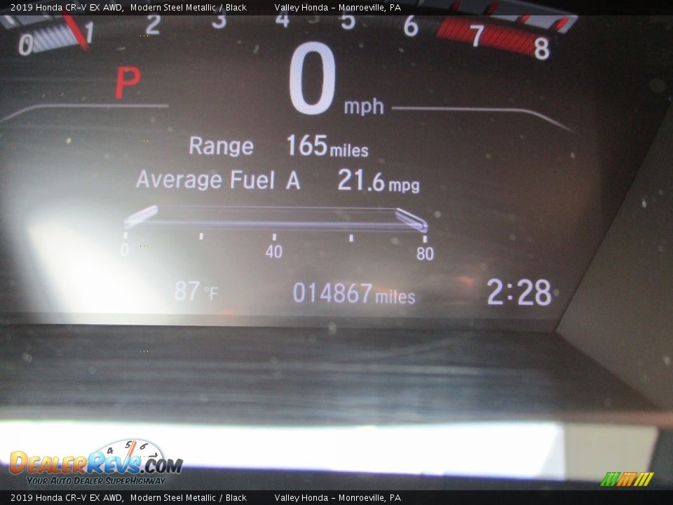 2019 Honda CR-V EX AWD Modern Steel Metallic / Black Photo #20