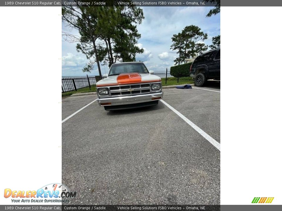 1989 Chevrolet S10 Regular Cab Custom Orange / Saddle Photo #5