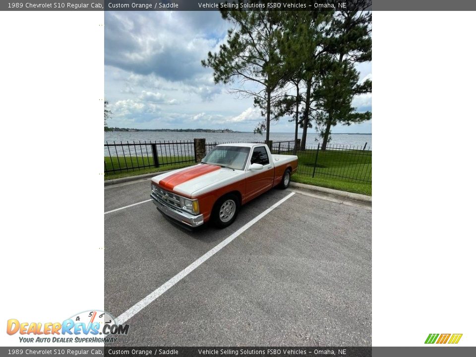 1989 Chevrolet S10 Regular Cab Custom Orange / Saddle Photo #6
