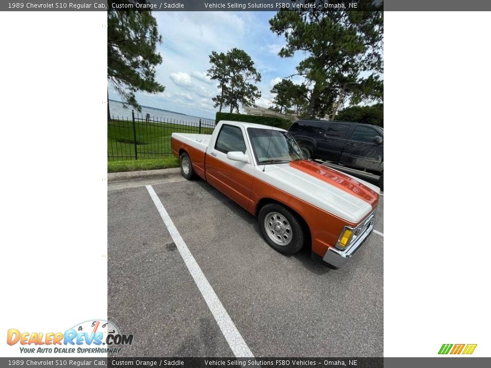 1989 Chevrolet S10 Regular Cab Custom Orange / Saddle Photo #7