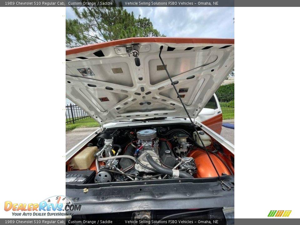 1989 Chevrolet S10 Regular Cab Custom Orange / Saddle Photo #10