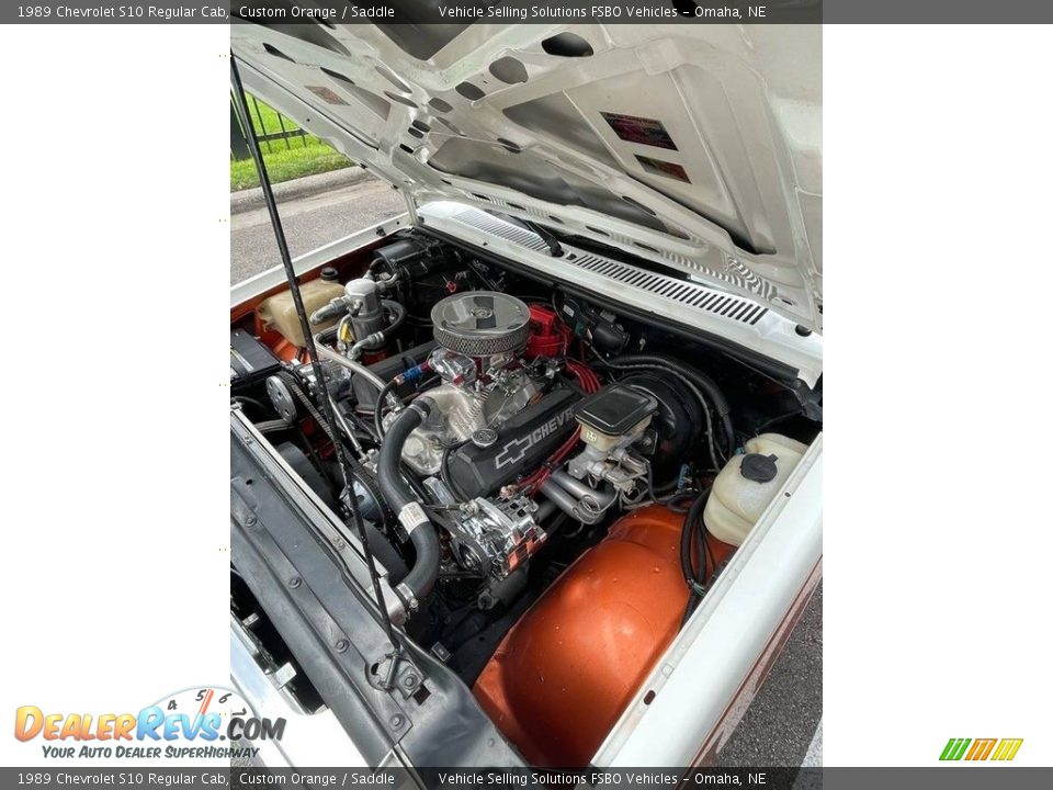 1989 Chevrolet S10 Regular Cab Custom Orange / Saddle Photo #11