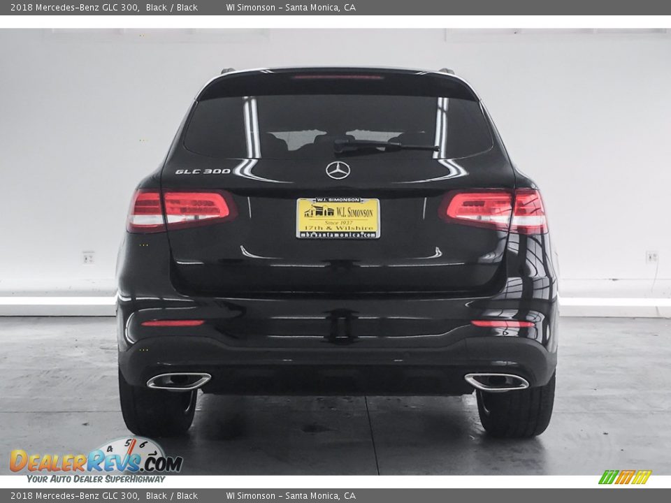 2018 Mercedes-Benz GLC 300 Black / Black Photo #4