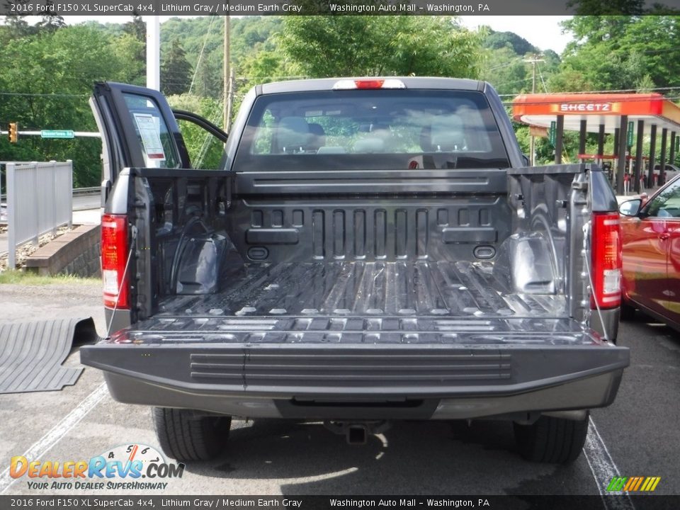 2016 Ford F150 XL SuperCab 4x4 Lithium Gray / Medium Earth Gray Photo #17