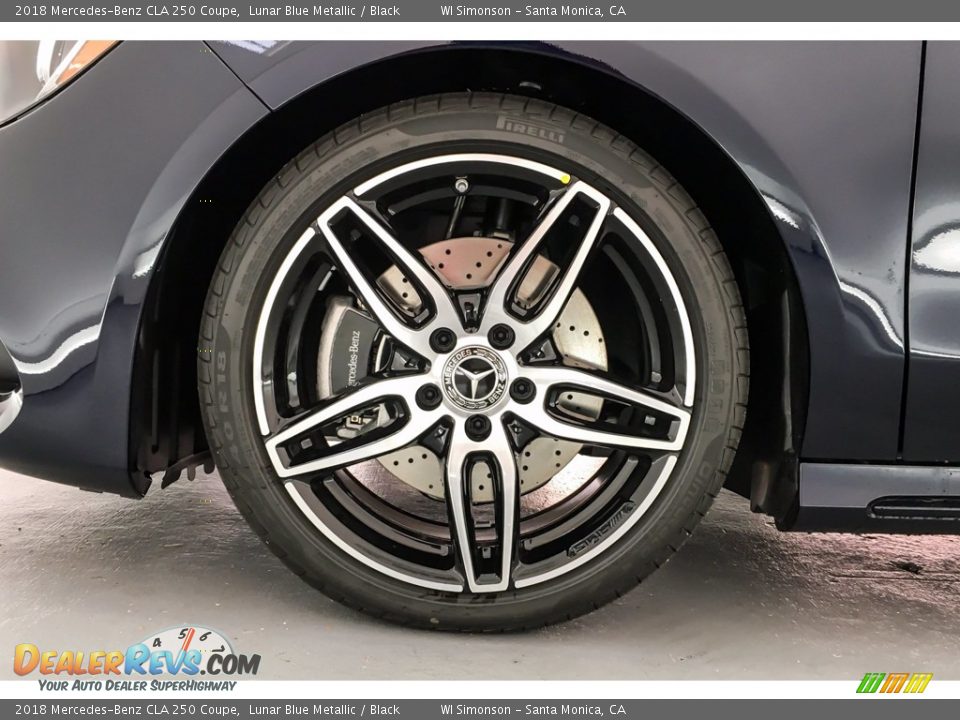 2018 Mercedes-Benz CLA 250 Coupe Lunar Blue Metallic / Black Photo #9