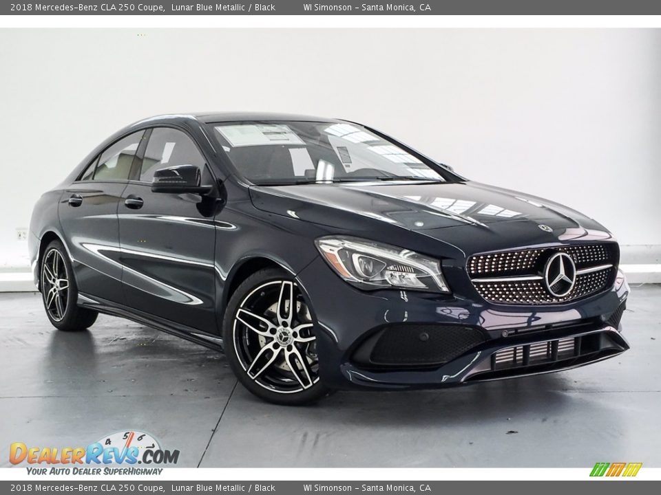 2018 Mercedes-Benz CLA 250 Coupe Lunar Blue Metallic / Black Photo #12