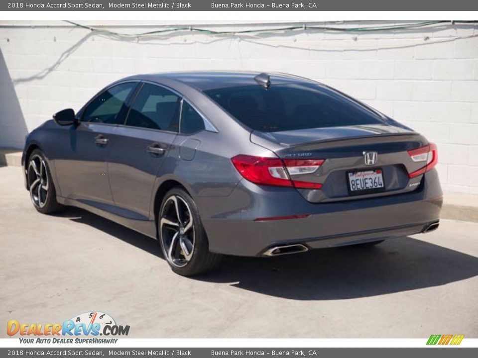 2018 Honda Accord Sport Sedan Modern Steel Metallic / Black Photo #2