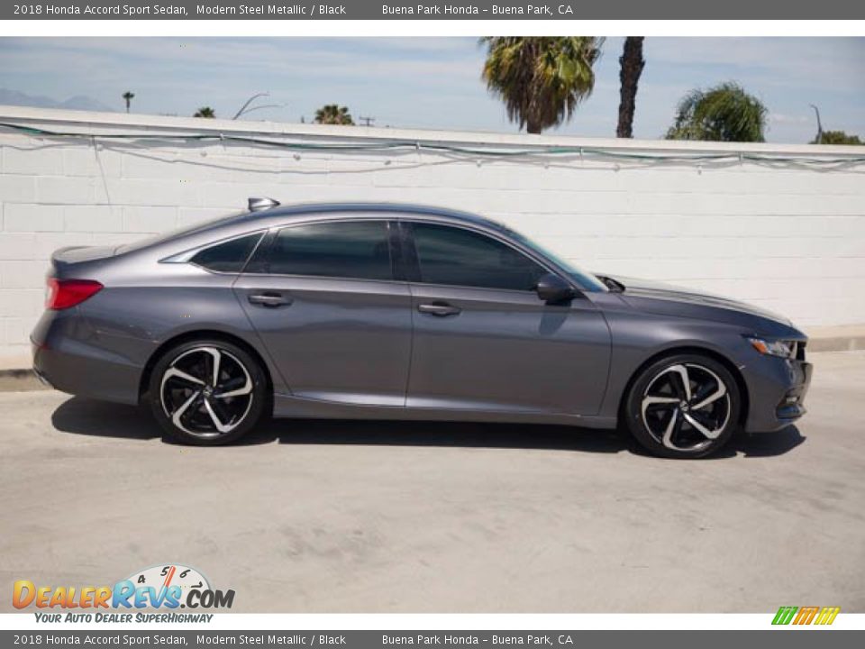 2018 Honda Accord Sport Sedan Modern Steel Metallic / Black Photo #8
