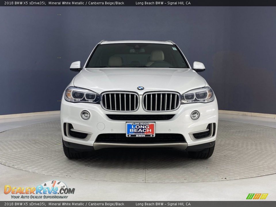 2018 BMW X5 sDrive35i Mineral White Metallic / Canberra Beige/Black Photo #2