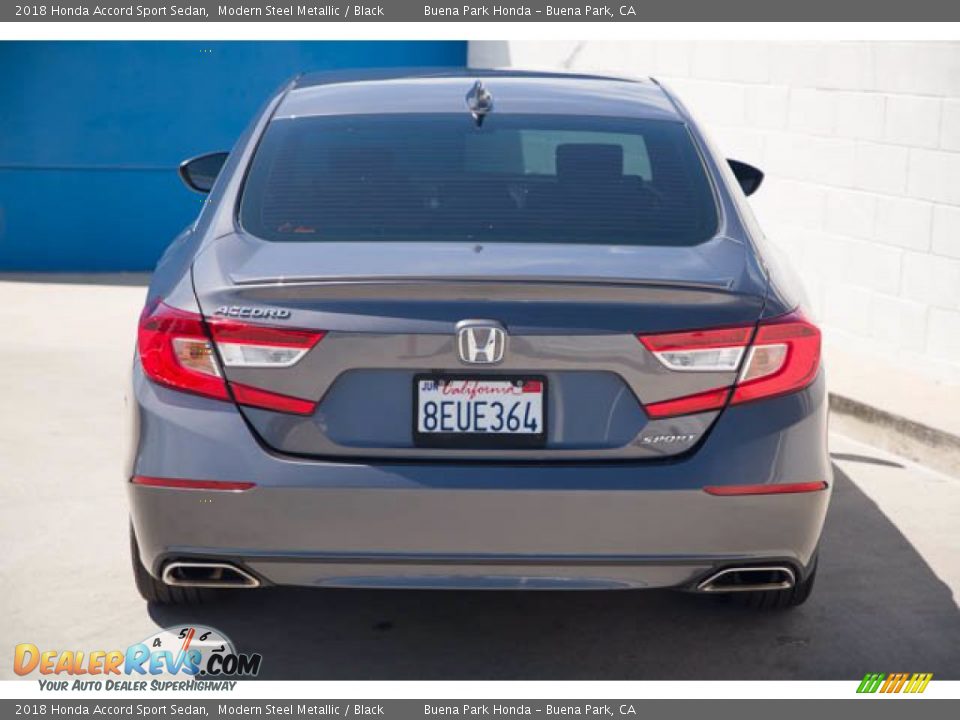 2018 Honda Accord Sport Sedan Modern Steel Metallic / Black Photo #9