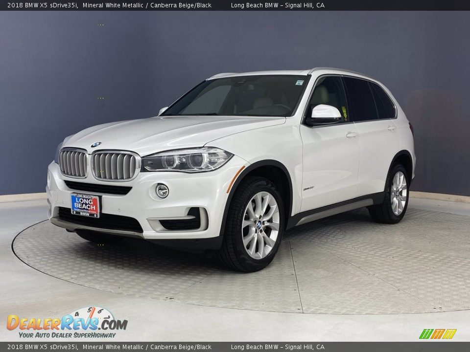 2018 BMW X5 sDrive35i Mineral White Metallic / Canberra Beige/Black Photo #3