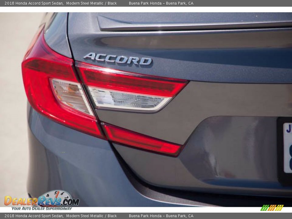 2018 Honda Accord Sport Sedan Modern Steel Metallic / Black Photo #10