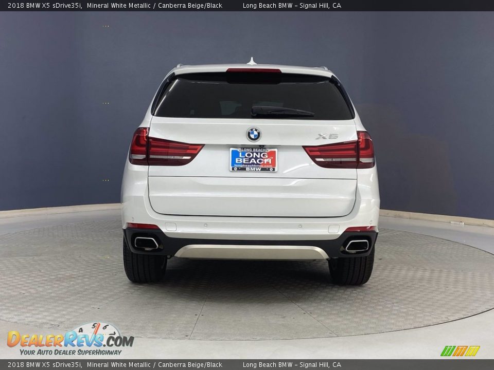 2018 BMW X5 sDrive35i Mineral White Metallic / Canberra Beige/Black Photo #4