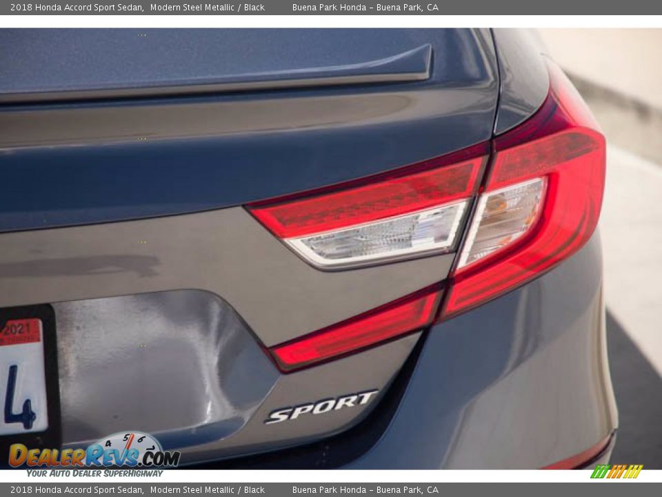 2018 Honda Accord Sport Sedan Modern Steel Metallic / Black Photo #11