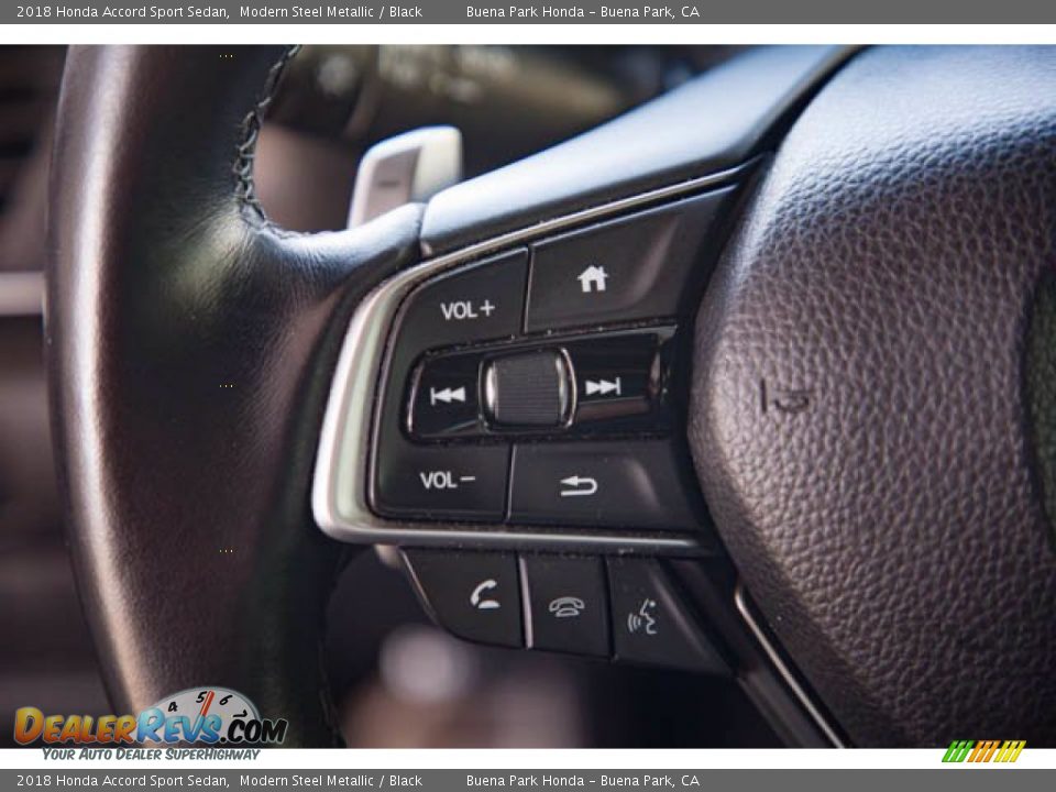2018 Honda Accord Sport Sedan Modern Steel Metallic / Black Photo #13