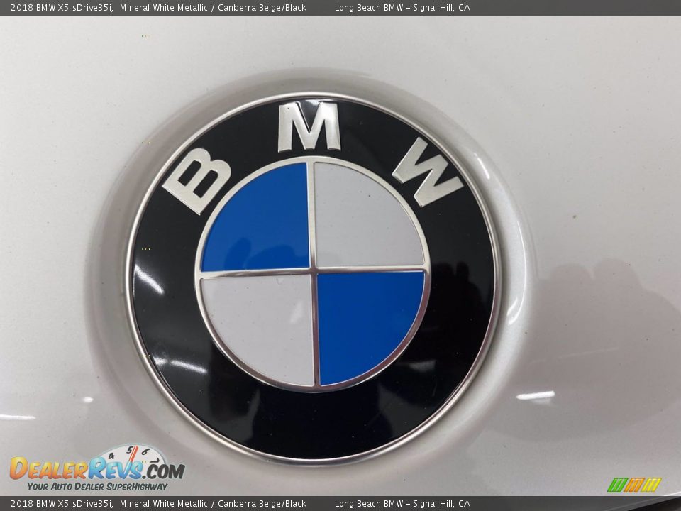 2018 BMW X5 sDrive35i Mineral White Metallic / Canberra Beige/Black Photo #8