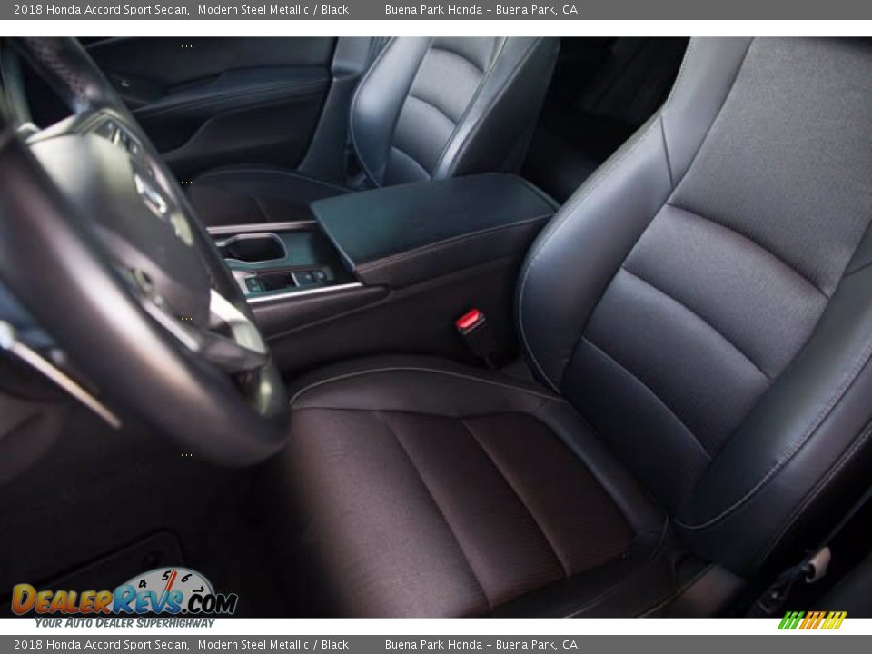 2018 Honda Accord Sport Sedan Modern Steel Metallic / Black Photo #16